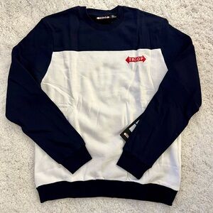 World of Troop: Boys Navy and White Sweatshirt